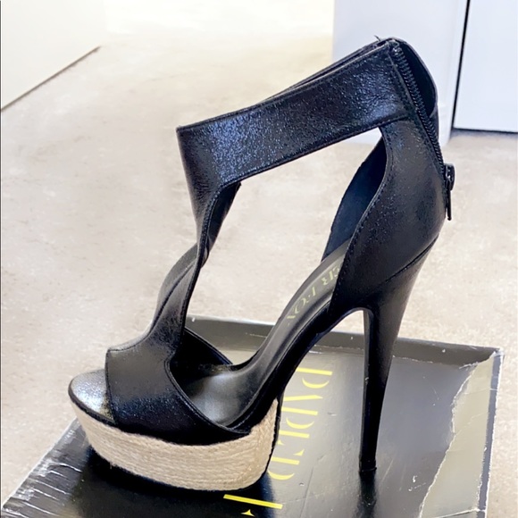 Paper Fix Heels- Black - Picture 2 of 4